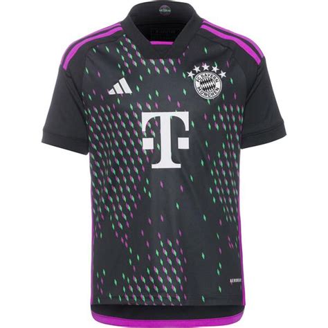 adidas fc bayern münchen auswärts trikot kinder grau schwarz